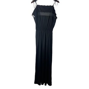 CATTANI Women’s Black Lingerie Slip Dress Size M Vintage Glam Grandma Core Party